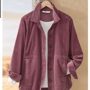 Women’s Coldwater Creek Braeburn Corduroy Shirt Jacket size